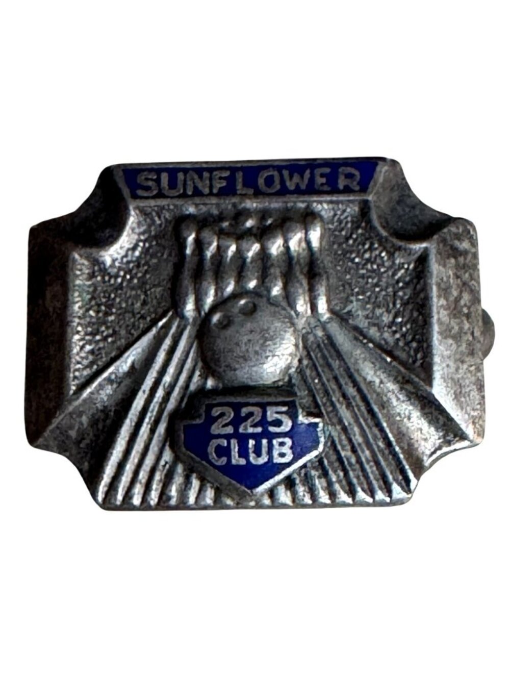 Vintage Texas Sunflower 225 Club Bowling Pin Lapel Pin